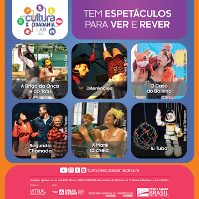 Espetáculos para ver e rever “Projeto Cultura & Cidadania”